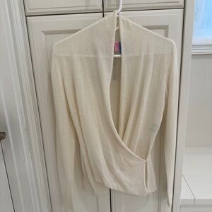 Lilly Pulitzer Wool/Cashmere Wrap Sweater